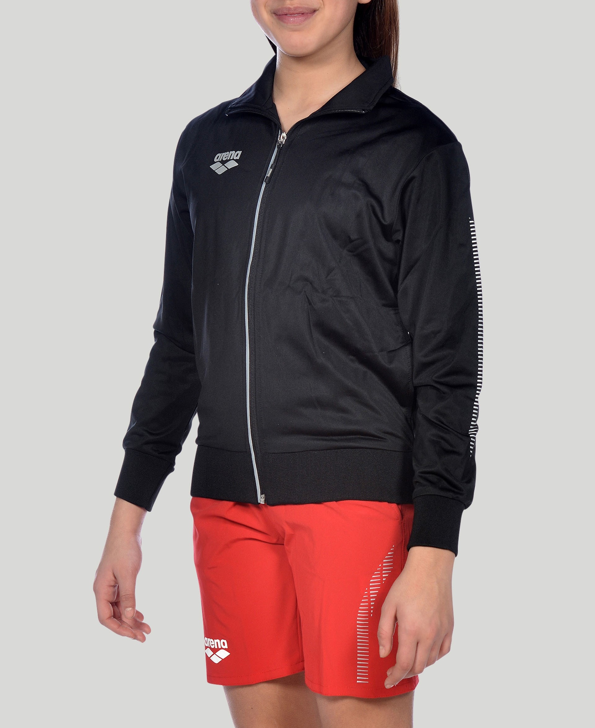 Visita lo Store di ArenaARENA Team Line Knitted Poly Youth Tracksuit Lightweight Athletic Jacket And Pants Giacchetto Termico Unisex Bambini e Ragazzi 