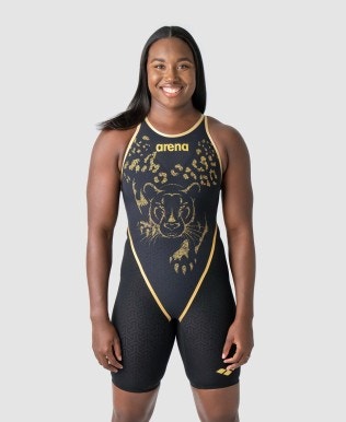 Powerskin Carbon-Glide Signature Panther Damen Geschlossener Rücken Ltd Ed