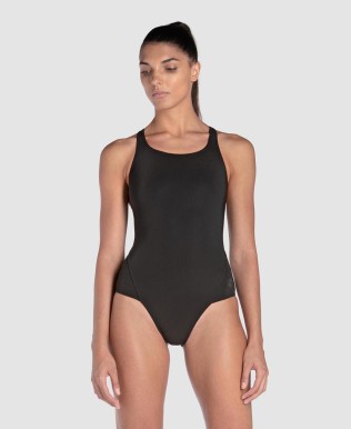Mesh Panel Power Back One Piece