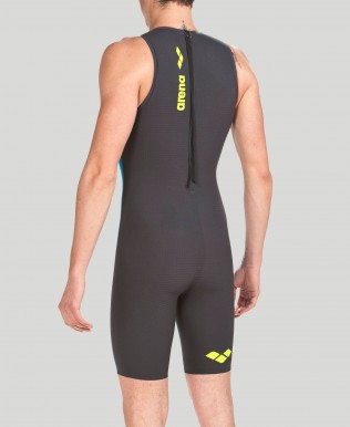 ARENA ST Trisuit posteriore con cerniera da Uomo Un Pezzo Triathlon Corsa Ciclismo Nuoto Suit 