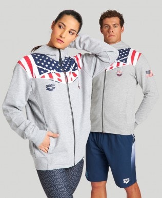 USA Swimming Team Kit Hooded Zip Jacket – Official Line