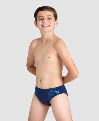 Boys’ Swim Brief Graphic Print Logo