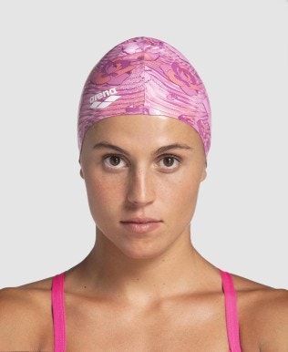 New Wave Swim Cap - Silicone (Pink)