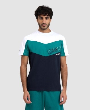T-shirt Unisex Colour Block Stampata