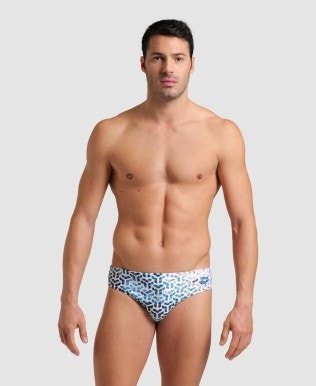 Badehose Slip Herren arena Planet Water Print