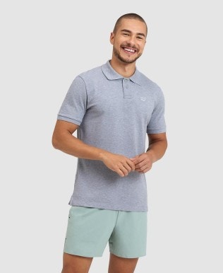 Poloshirt Herren Piqué Baumwolle Einfarbig