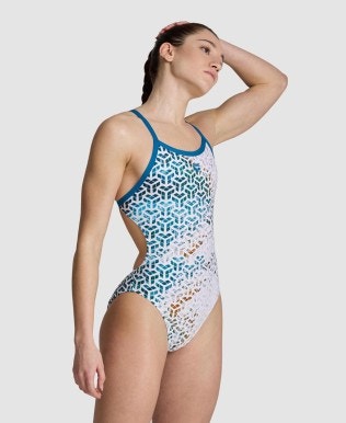 Women’s Swimsuit arena Planet Water Print Challenge Back