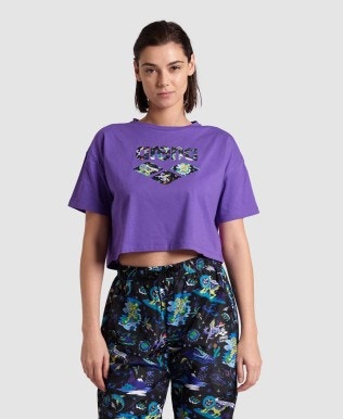 Crop-T-Shirt Damen arena Fun Planet