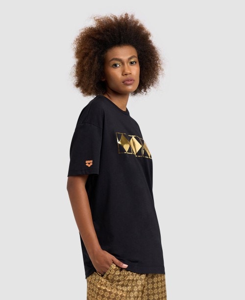 Black and gold adidas t shirt clearance